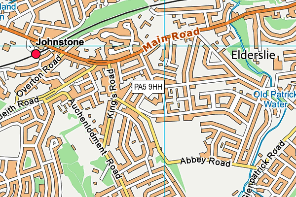 PA5 9HH map - OS VectorMap District (Ordnance Survey)