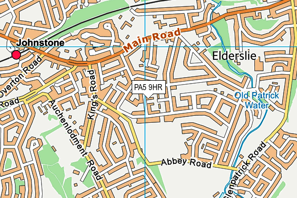 PA5 9HR map - OS VectorMap District (Ordnance Survey)