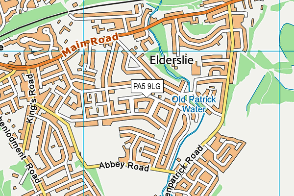 PA5 9LG map - OS VectorMap District (Ordnance Survey)