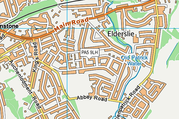 PA5 9LH map - OS VectorMap District (Ordnance Survey)
