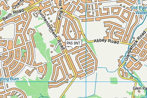 PA5 9NT map - OS VectorMap District (Ordnance Survey)