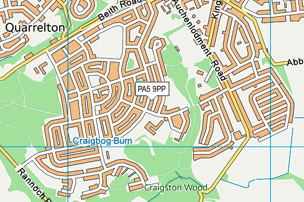 PA5 9PP map - OS VectorMap District (Ordnance Survey)