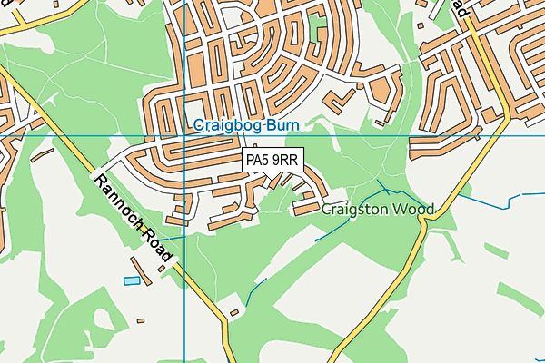 PA5 9RR map - OS VectorMap District (Ordnance Survey)