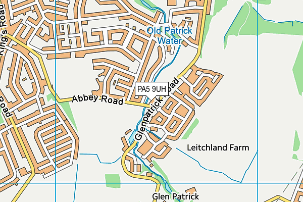 PA5 9UH map - OS VectorMap District (Ordnance Survey)