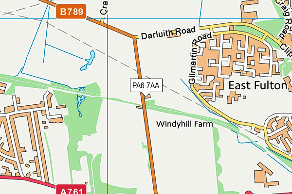 PA6 7AA map - OS VectorMap District (Ordnance Survey)