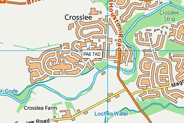 PA6 7AD map - OS VectorMap District (Ordnance Survey)