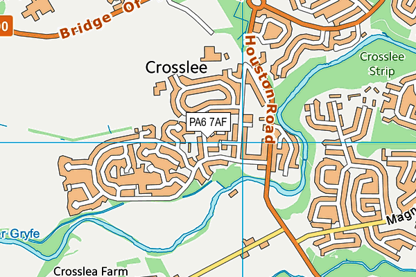 PA6 7AF map - OS VectorMap District (Ordnance Survey)