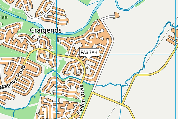 PA6 7AH map - OS VectorMap District (Ordnance Survey)