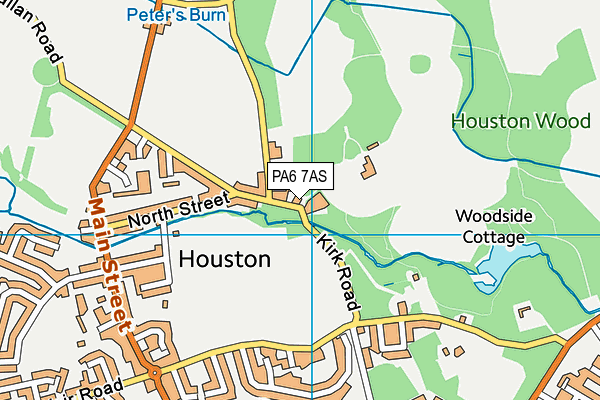 PA6 7AS map - OS VectorMap District (Ordnance Survey)