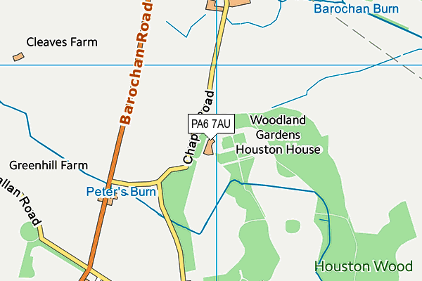 PA6 7AU map - OS VectorMap District (Ordnance Survey)