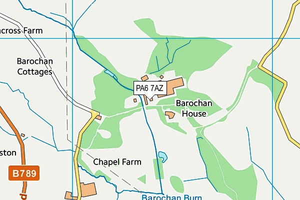 PA6 7AZ map - OS VectorMap District (Ordnance Survey)
