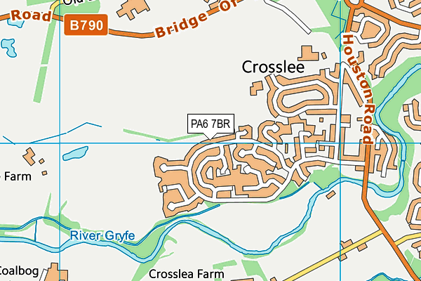 PA6 7BR map - OS VectorMap District (Ordnance Survey)