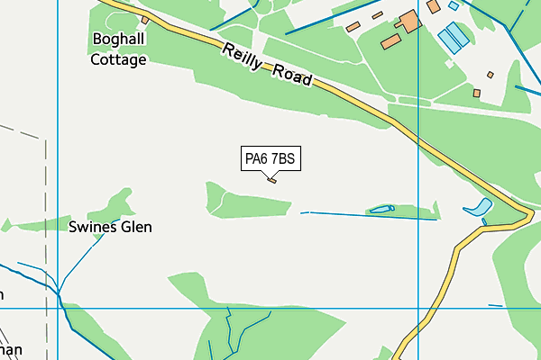 PA6 7BS map - OS VectorMap District (Ordnance Survey)