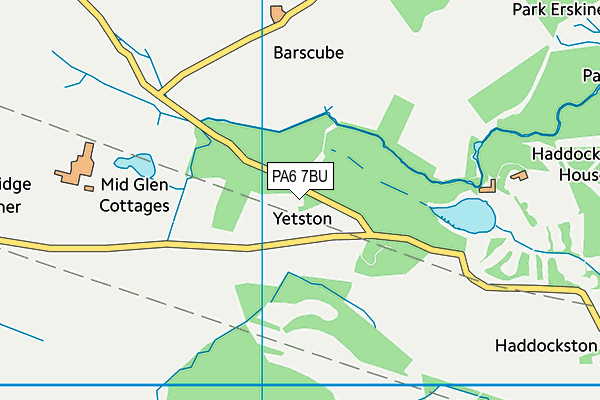 PA6 7BU map - OS VectorMap District (Ordnance Survey)