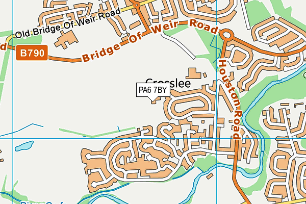 PA6 7BY map - OS VectorMap District (Ordnance Survey)