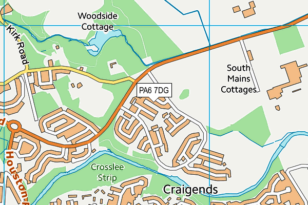 PA6 7DG map - OS VectorMap District (Ordnance Survey)