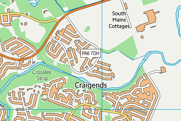 PA6 7DH map - OS VectorMap District (Ordnance Survey)