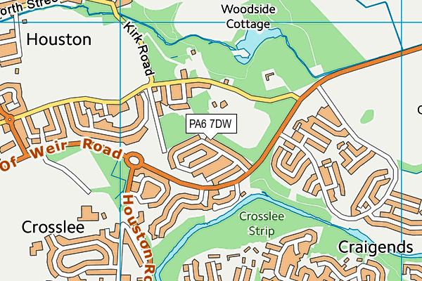 PA6 7DW map - OS VectorMap District (Ordnance Survey)