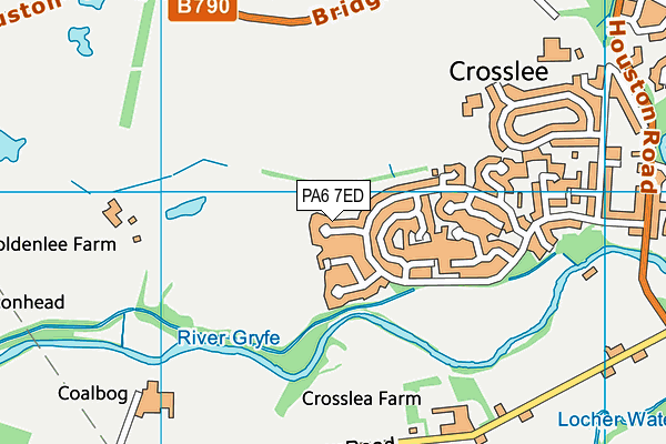 PA6 7ED map - OS VectorMap District (Ordnance Survey)