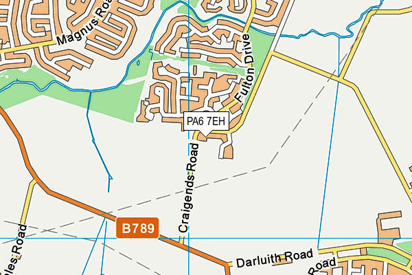 PA6 7EH map - OS VectorMap District (Ordnance Survey)