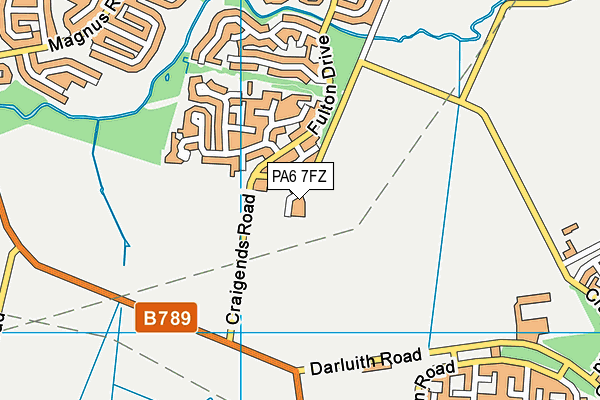 PA6 7FZ map - OS VectorMap District (Ordnance Survey)