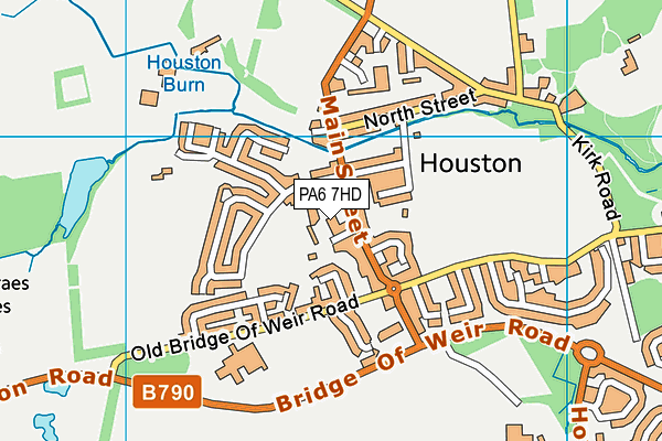 PA6 7HD map - OS VectorMap District (Ordnance Survey)