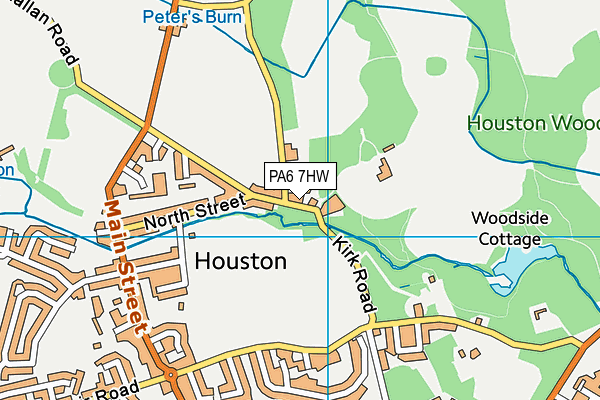 PA6 7HW map - OS VectorMap District (Ordnance Survey)
