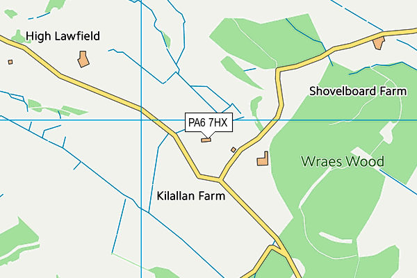 PA6 7HX map - OS VectorMap District (Ordnance Survey)