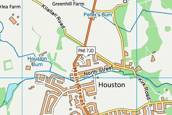 PA6 7JD map - OS VectorMap District (Ordnance Survey)