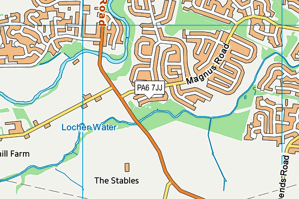 Map of LOCHHEAD GARDEN SERVICES LTD. at district scale