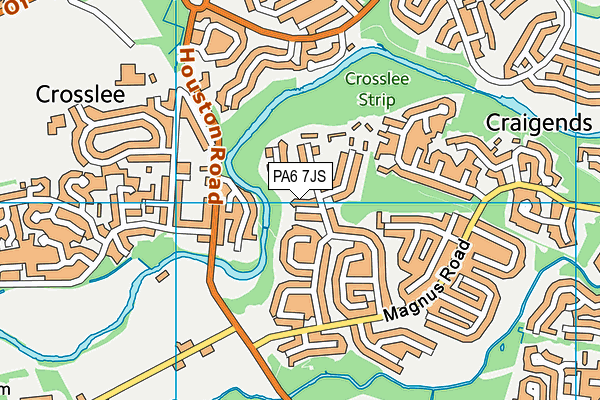 PA6 7JS map - OS VectorMap District (Ordnance Survey)