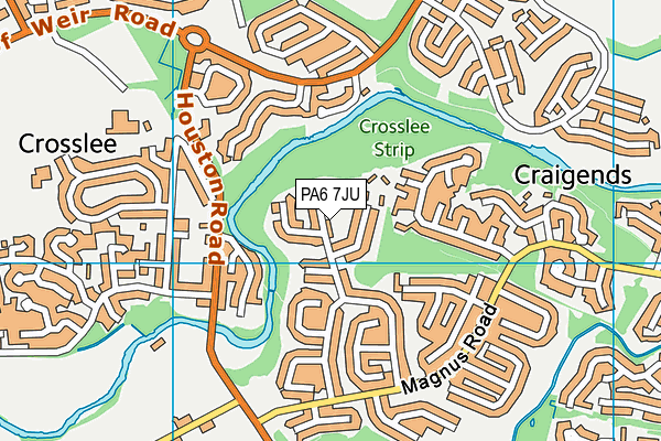 PA6 7JU map - OS VectorMap District (Ordnance Survey)
