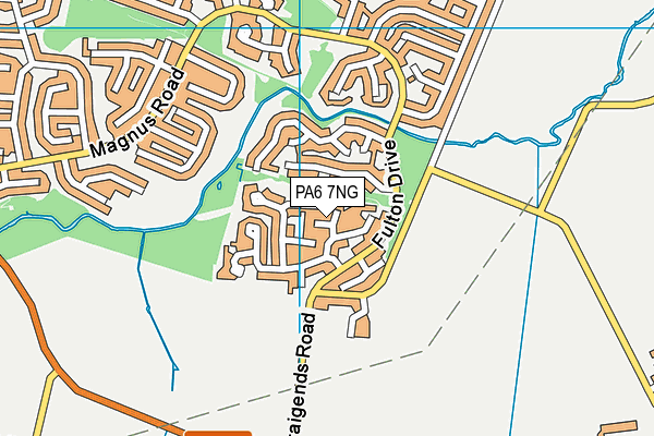 PA6 7NG map - OS VectorMap District (Ordnance Survey)