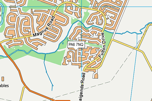 PA6 7NQ map - OS VectorMap District (Ordnance Survey)