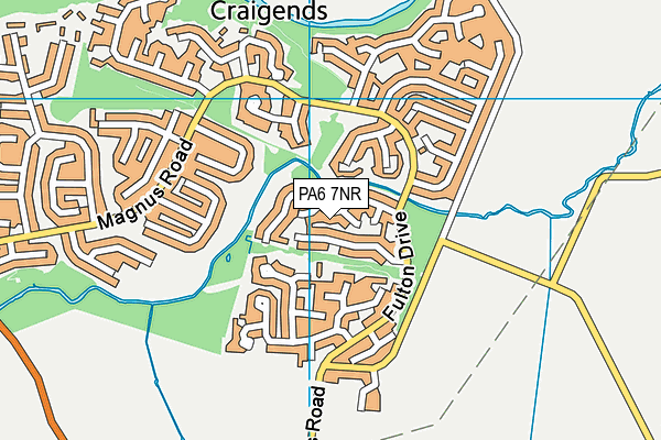 PA6 7NR map - OS VectorMap District (Ordnance Survey)