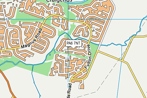 PA6 7NT map - OS VectorMap District (Ordnance Survey)