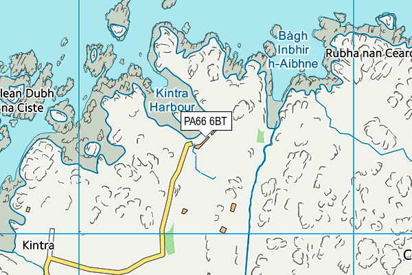 PA66 6BT map - OS VectorMap District (Ordnance Survey)