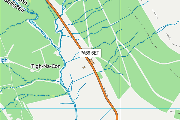 PA69 6ET map - OS VectorMap District (Ordnance Survey)