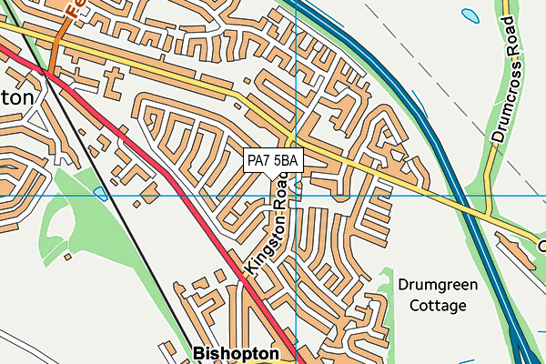 PA7 5BA map - OS VectorMap District (Ordnance Survey)