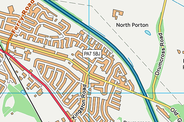 PA7 5BJ map - OS VectorMap District (Ordnance Survey)