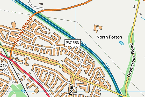 PA7 5BN map - OS VectorMap District (Ordnance Survey)