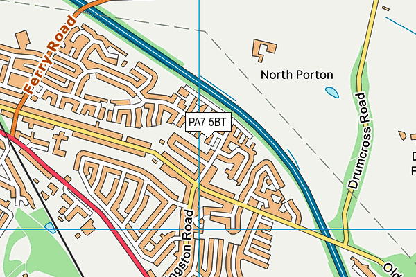 PA7 5BT map - OS VectorMap District (Ordnance Survey)
