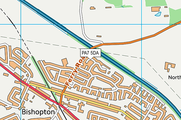 PA7 5DA map - OS VectorMap District (Ordnance Survey)