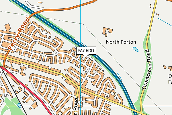 PA7 5DD map - OS VectorMap District (Ordnance Survey)