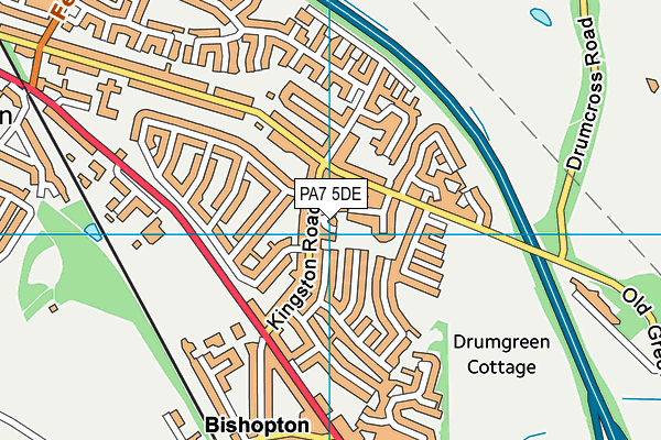 PA7 5DE map - OS VectorMap District (Ordnance Survey)
