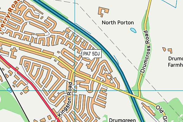 PA7 5DJ map - OS VectorMap District (Ordnance Survey)