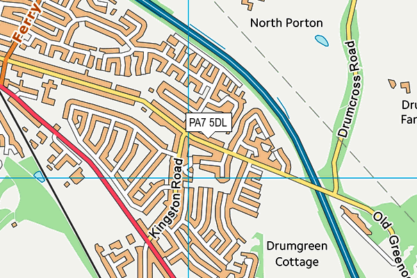 PA7 5DL map - OS VectorMap District (Ordnance Survey)