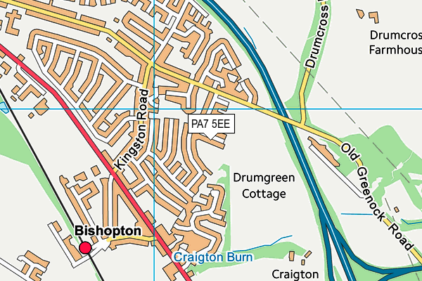 PA7 5EE map - OS VectorMap District (Ordnance Survey)