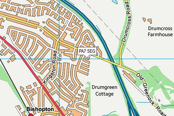 PA7 5EG map - OS VectorMap District (Ordnance Survey)