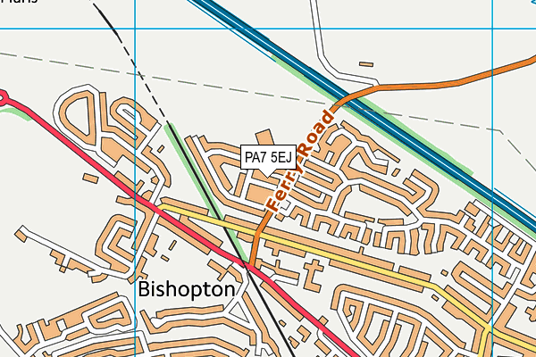 PA7 5EJ map - OS VectorMap District (Ordnance Survey)